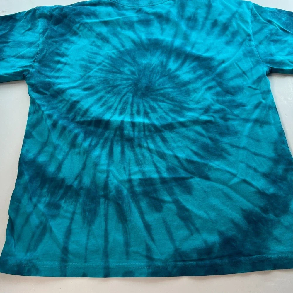 Nike Kids T-Shirt Size L Blue Short Sleeve Sport Casual Spiral Dye Loose Fit NWT